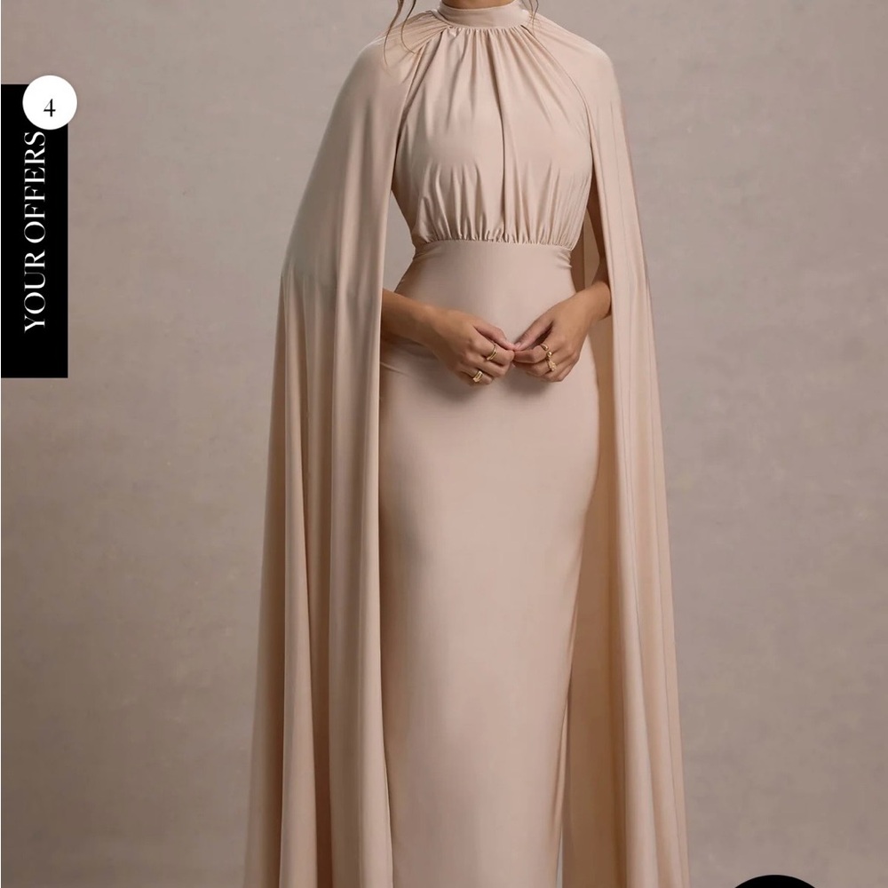 Chic Beige Long Sleeve Dress